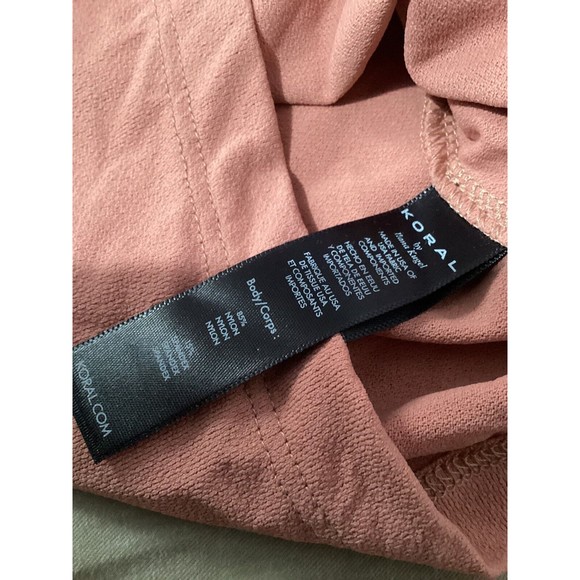 Koral Baby Cropped Athletic Top Light Pink Short Sleeve XS - Picture 7 of 7